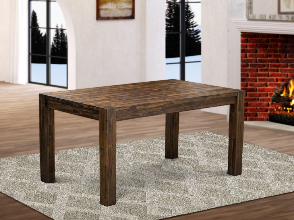 CN6-0R-7 Elegant Rectangle Farmhouse Dining Room Table in Jacobean Finish, 36x60