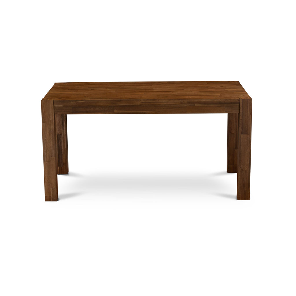 CN6-0V-Y Modern Celina Kitchen Rectangle Dining Table, 36x60 Walnut Wood Finish