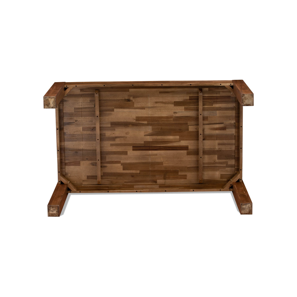 CN6-0V-Y Modern Celina Kitchen Rectangle Dining Table, 36x60 Walnut Wood Finish