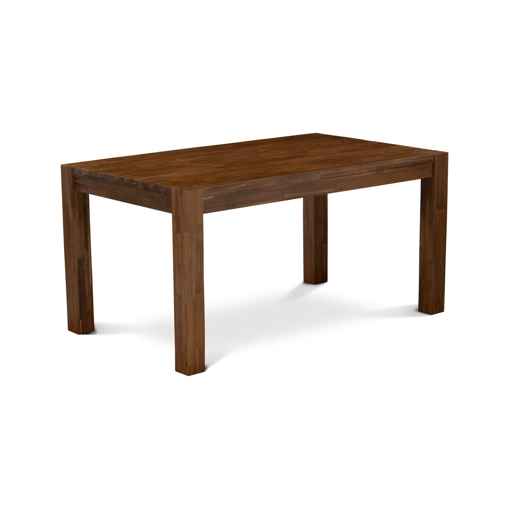 CNEL5-PQ-BL 5-Piece Dining Ensemble with Natural Wood Table & Stylish Grey Chairs for Dining Spaces