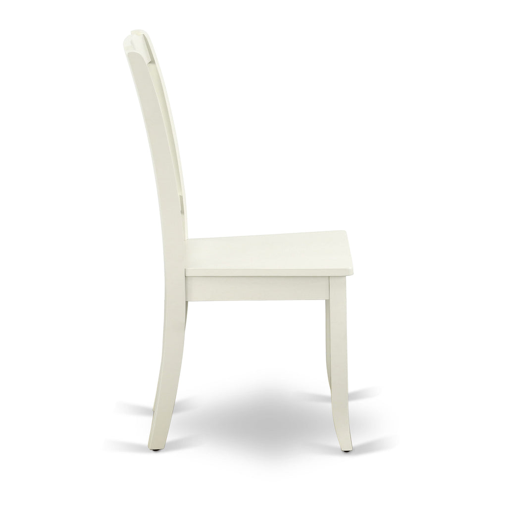 WEDA6S-F3O-8 6-Piece Dining Ensemble with Rectangular Table, Butterfly Leaf, Chairs & Bench, Linen White