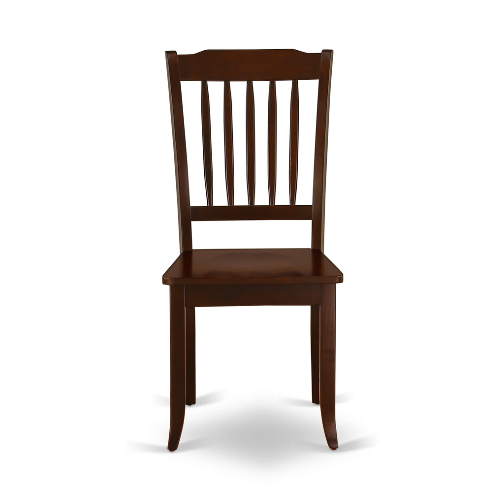 Mahogany Rectangle Dining Set CADA6-6CJ-W 6-Piece Ensemble with Table, 4 Seats, and Bench, 36x60