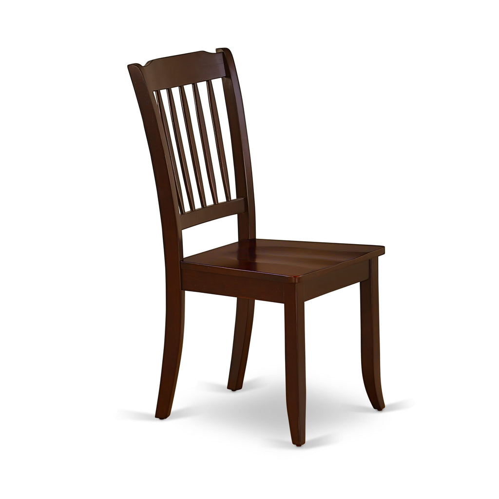 CADA5-DO6-5 Dining Ensemble Elegant 5-Piece Table Set with Rectangular Table and 4 Chairs, Mahogany Finish