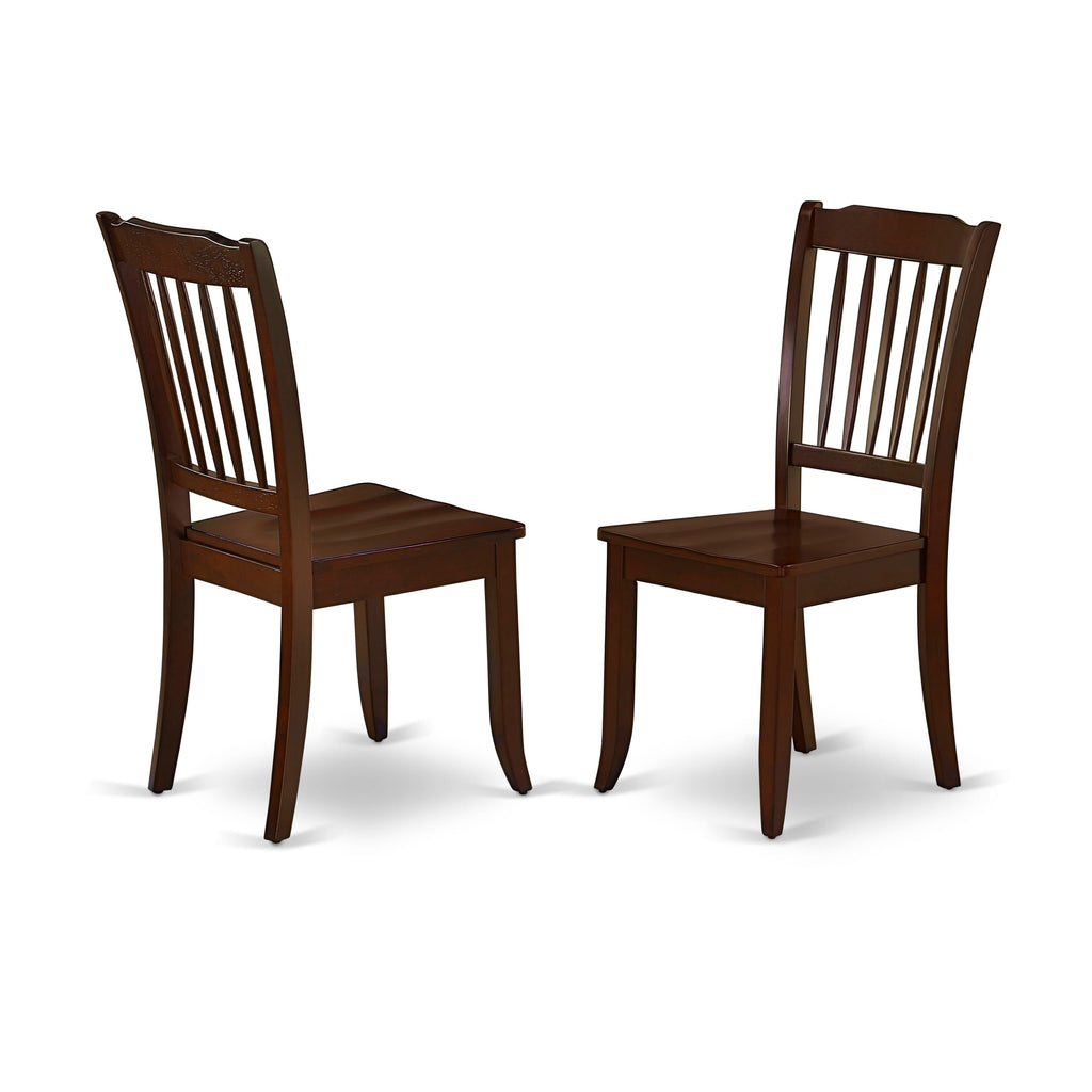 Mahogany Rectangle Dining Set CADA6-6CJ-W 6-Piece Ensemble with Table, 4 Seats, and Bench, 36x60