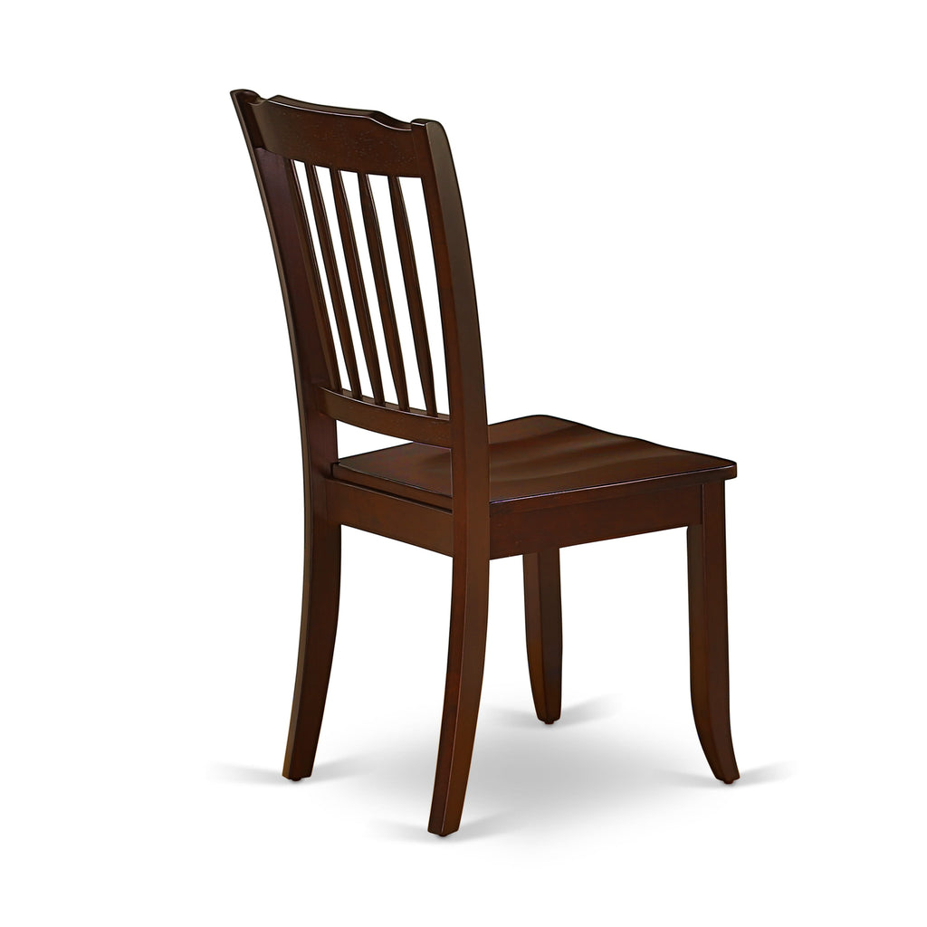 CADA5-DO6-5 Dining Ensemble Elegant 5-Piece Table Set with Rectangular Table and 4 Chairs, Mahogany Finish