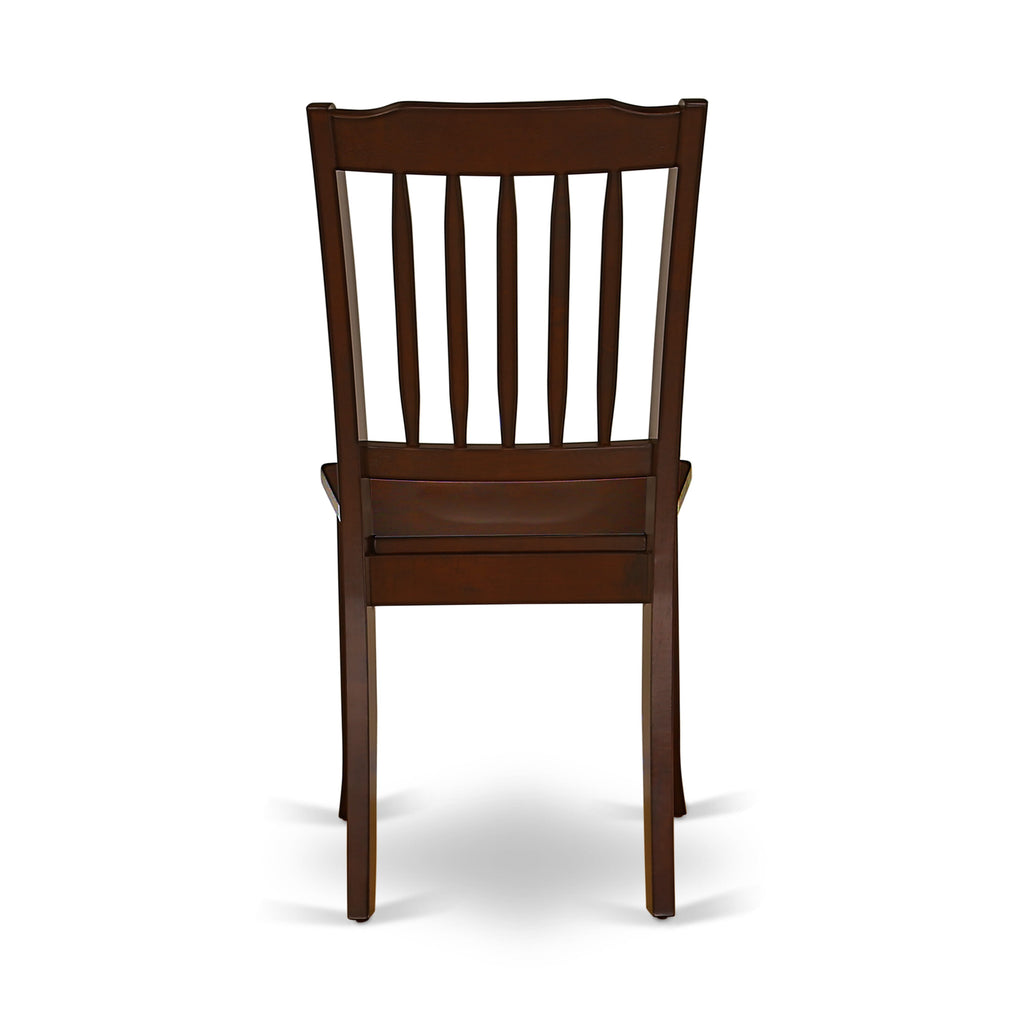 CADA5-DO6-5 Dining Ensemble Elegant 5-Piece Table Set with Rectangular Table and 4 Chairs, Mahogany Finish