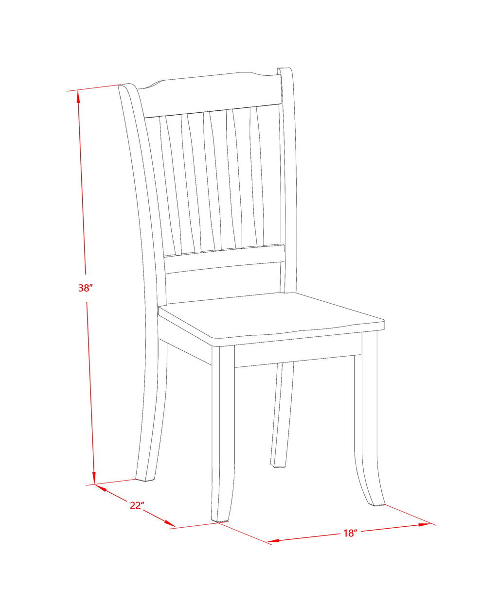 Mahogany Rectangle Dining Set CADA6-6CJ-W 6-Piece Ensemble with Table, 4 Seats, and Bench, 36x60