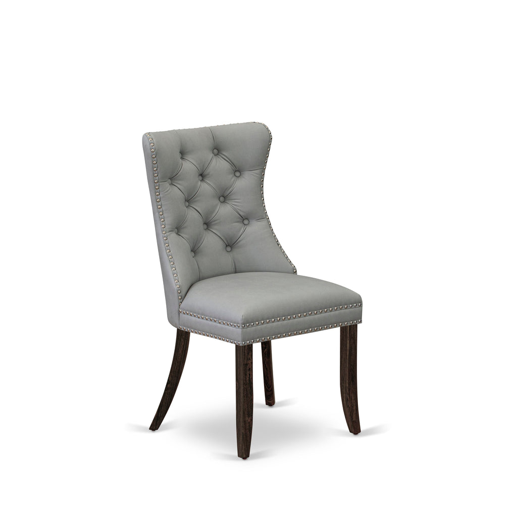 CNDA5-6I Dining Ensemble Stylish Rectangular Office or Home Table Set with 4 Plush Chairs in Jacobean Finish