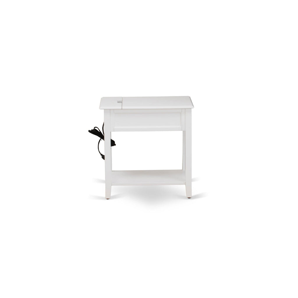 NL19Q-NNR8U 3 Piece Queen Set with Upholstered Headboard, Velvet Bed, and Elegant White Nightstand
