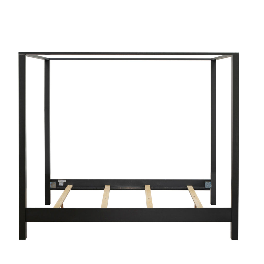 DE20-V6G5ZN Elegant Denali Queen Wooden Bed Frame in Brushed Gray - Modern Bedroom Addition
