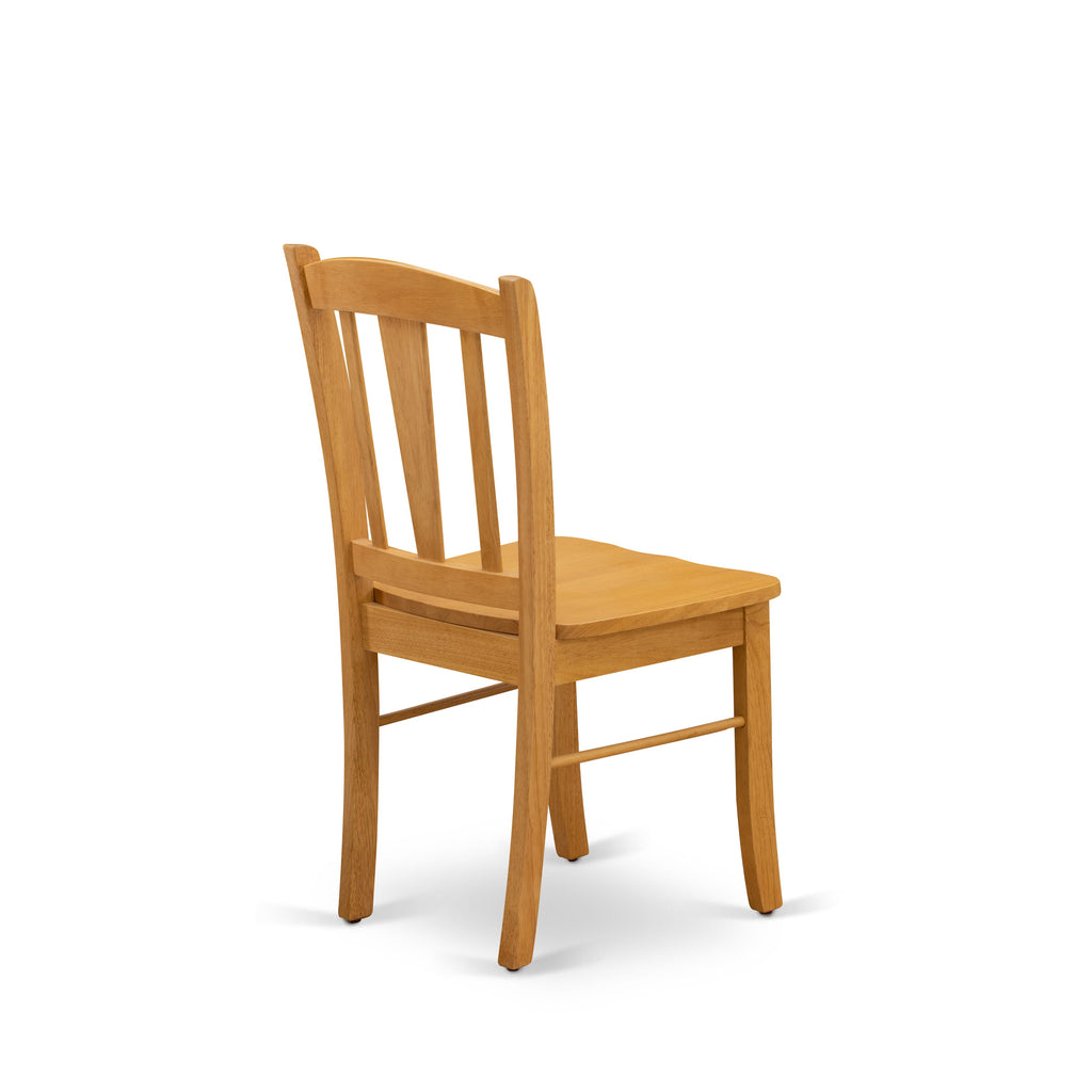 AMDL3-8VP-N 3-Piece Round Dining Set with Oak Table & Chairs for Cozy Meals