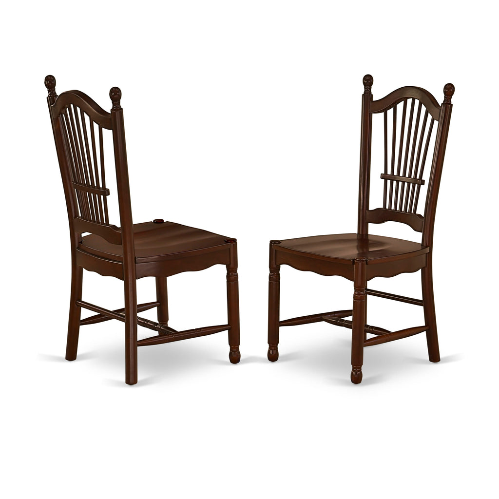 ANDO5-WCK-8 Elegant Dining Ensemble with Circular Table & 4 Chairs, Ideal for Cozy Meals, 36-inch