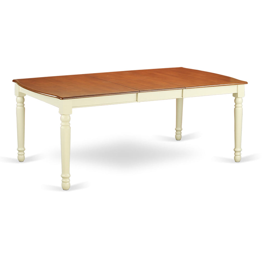 DOVE7-T7J-X 7-Piece Dining Ensemble with Rectangular Table and 6 Chairs, Buttermilk Cherry Fusion