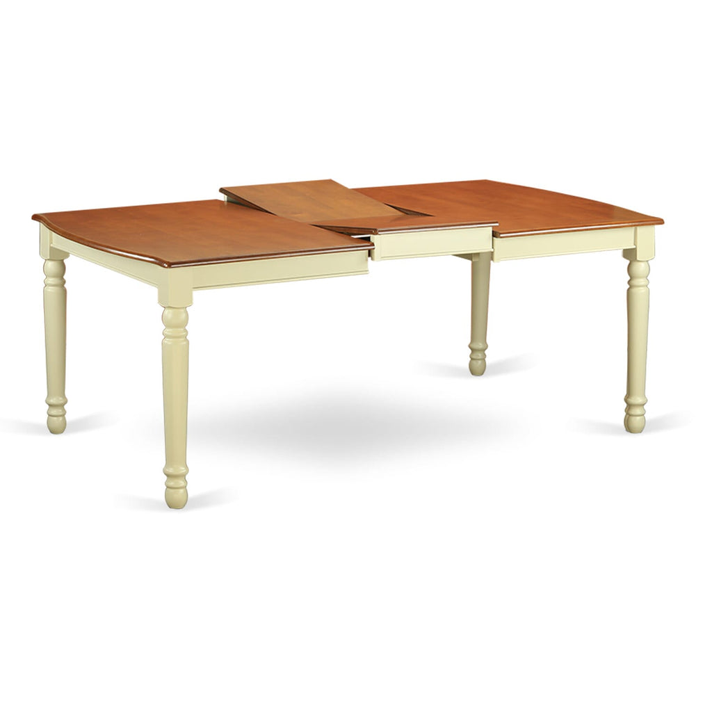 DOVE7-T7J-X 7-Piece Dining Ensemble with Rectangular Table and 6 Chairs, Buttermilk Cherry Fusion