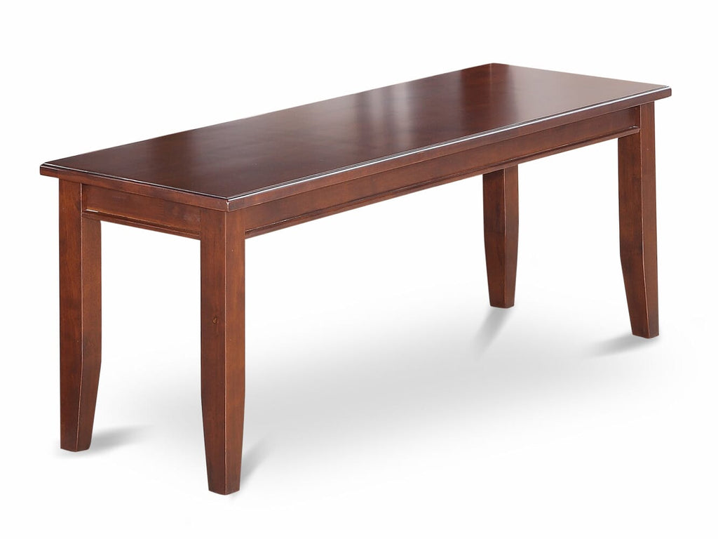DUML62-5R8-G 6-Piece Mahogany Dining Ensemble with Rectangle Table, 4 Chairs, and Bench - 36x60