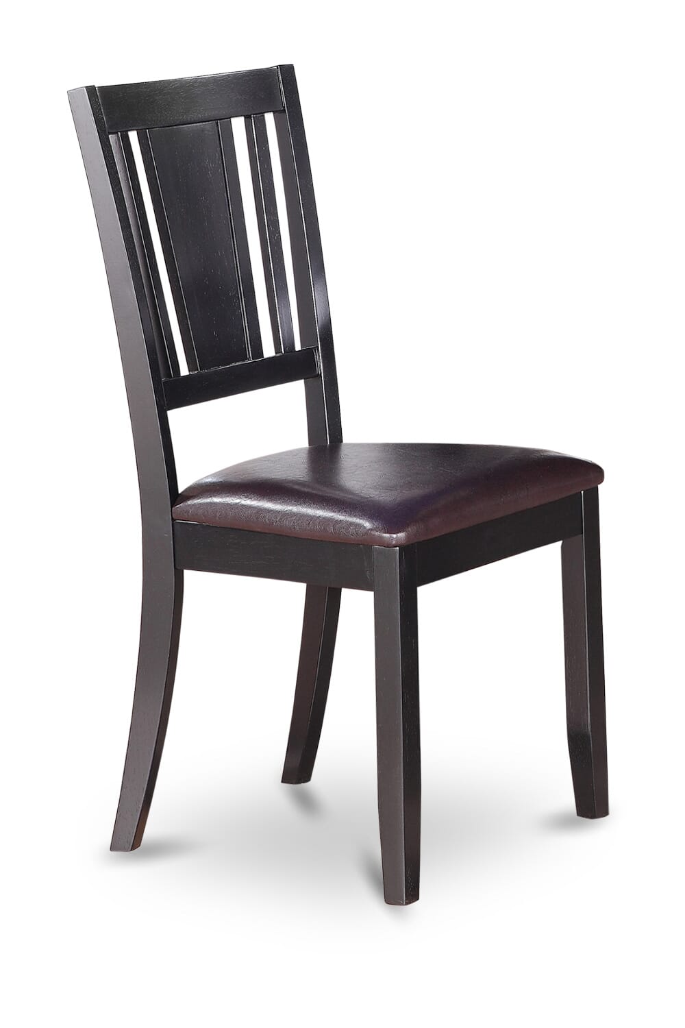 WEDU5-PDA-3F 5-Piece Dining Ensemble with Rectangle Extension Table and 4 Faux Leather Chairs, 42x60