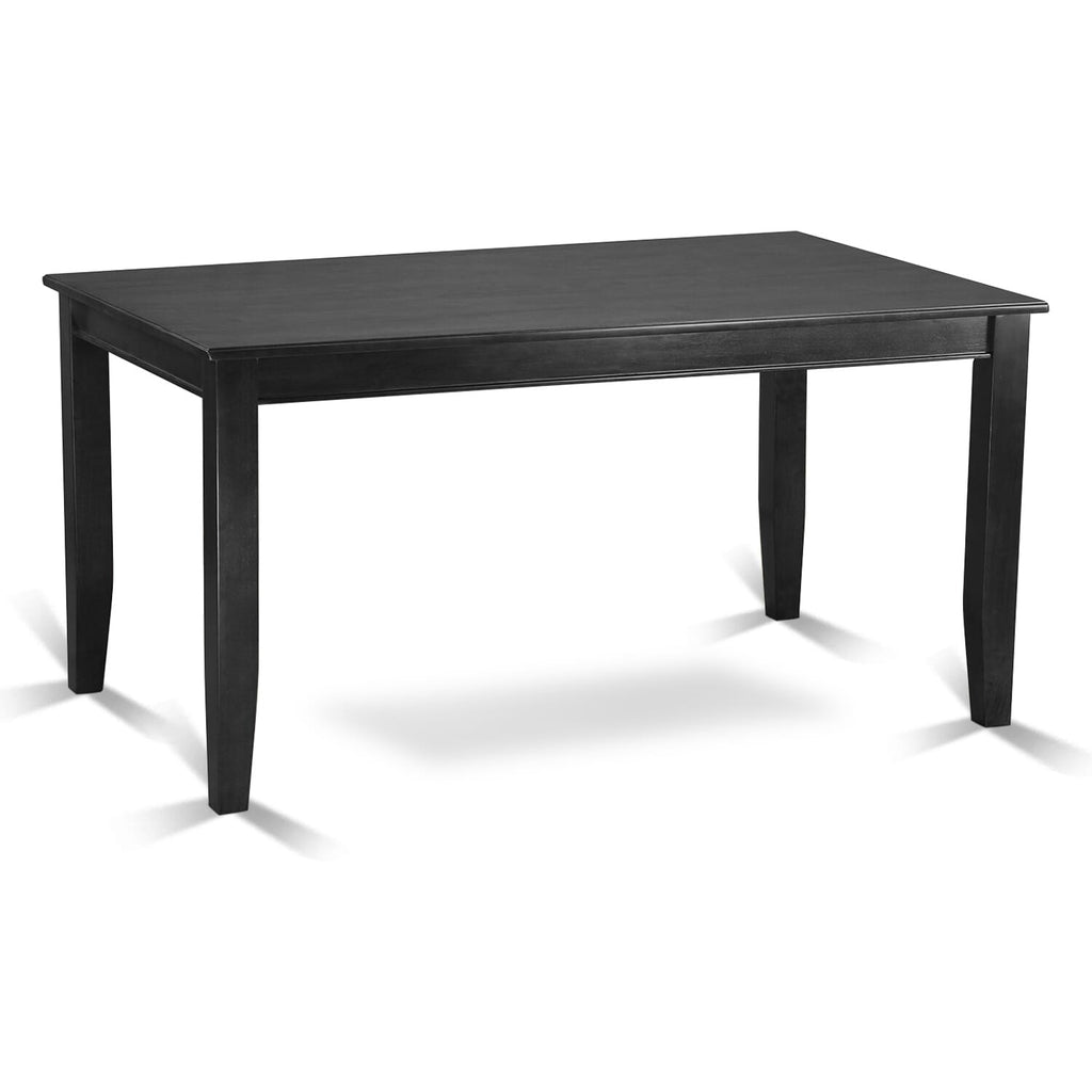 DUT-BIT-S Sturdy Dudley Rectangle Kitchen Dining Table with Elegant Black Finish, 36x60 Inch