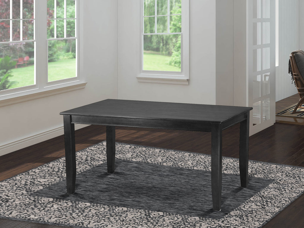 DUT-BIT-S Sturdy Dudley Rectangle Kitchen Dining Table with Elegant Black Finish, 36x60 Inch