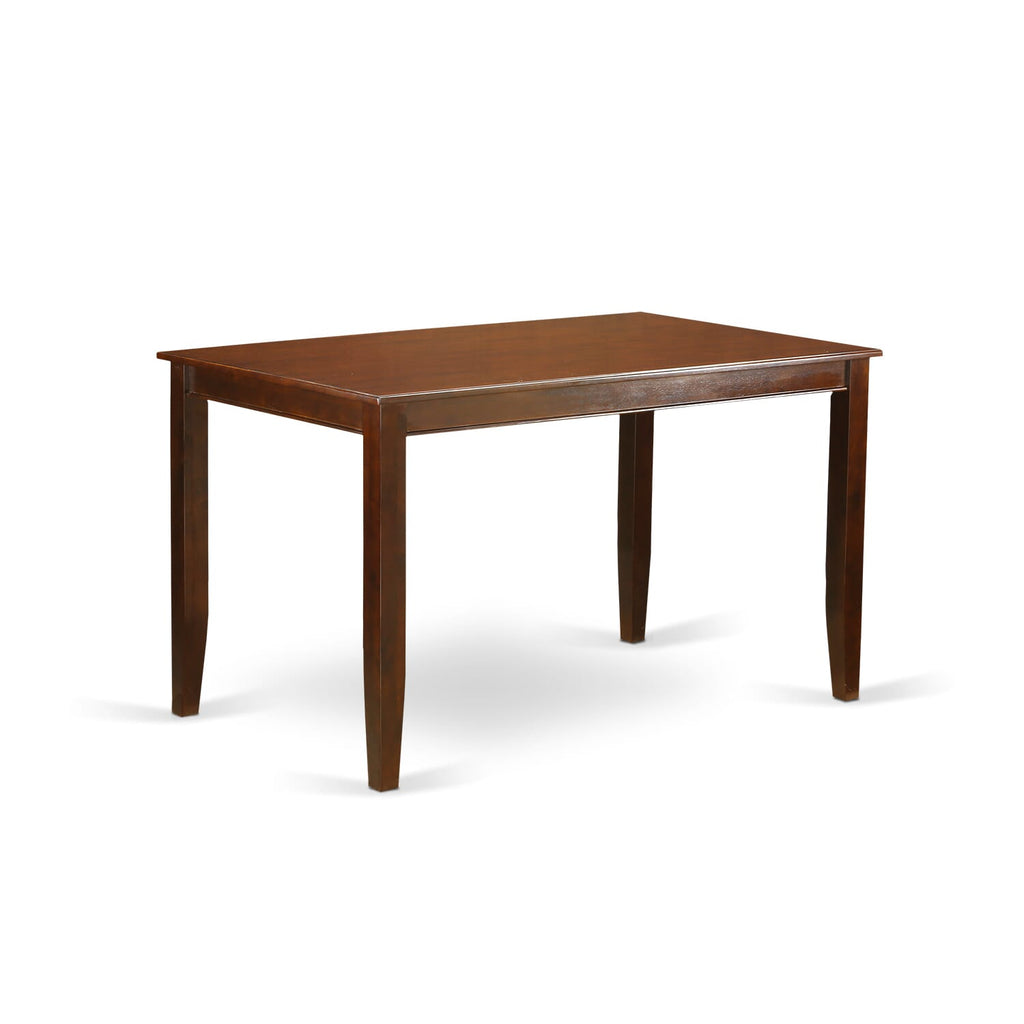 DUT-MCI-W High Dudley Dining Table with Sturdy Legs, Counter Height, Rectangular 36x60 Top in Rich Wood Finish