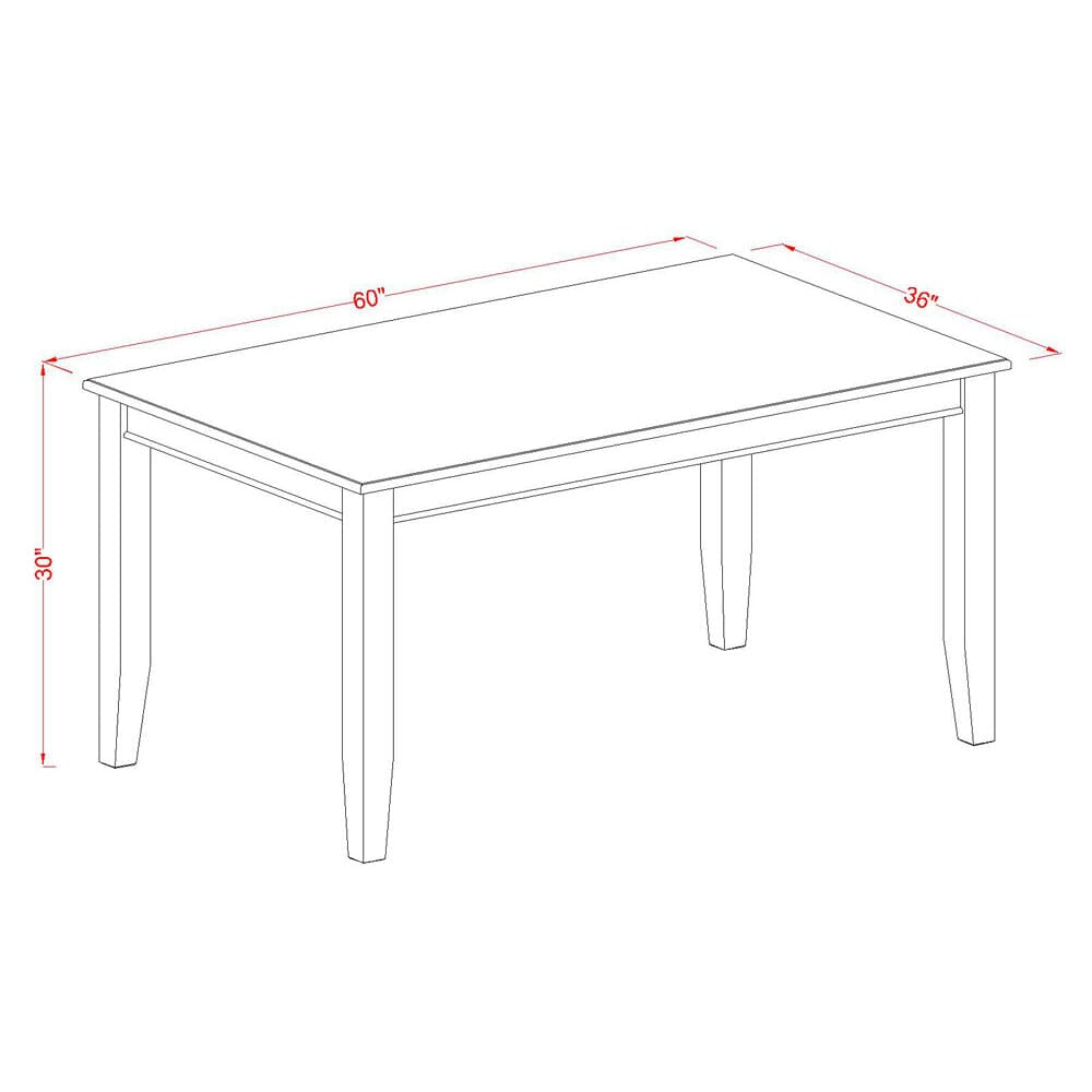 DUML5-Y1O-B Perfect Gathering Set with Spacious Table & 4 Comfy Chairs for Dining Enjoyment