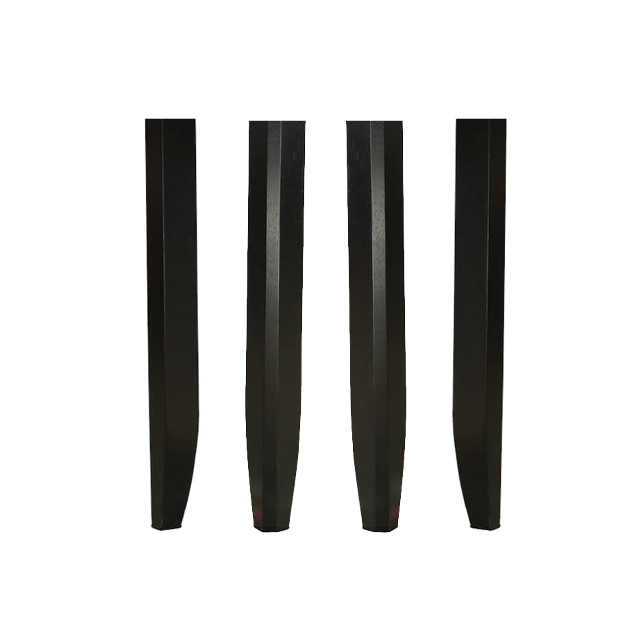 Fairwinds table legs finished Black.