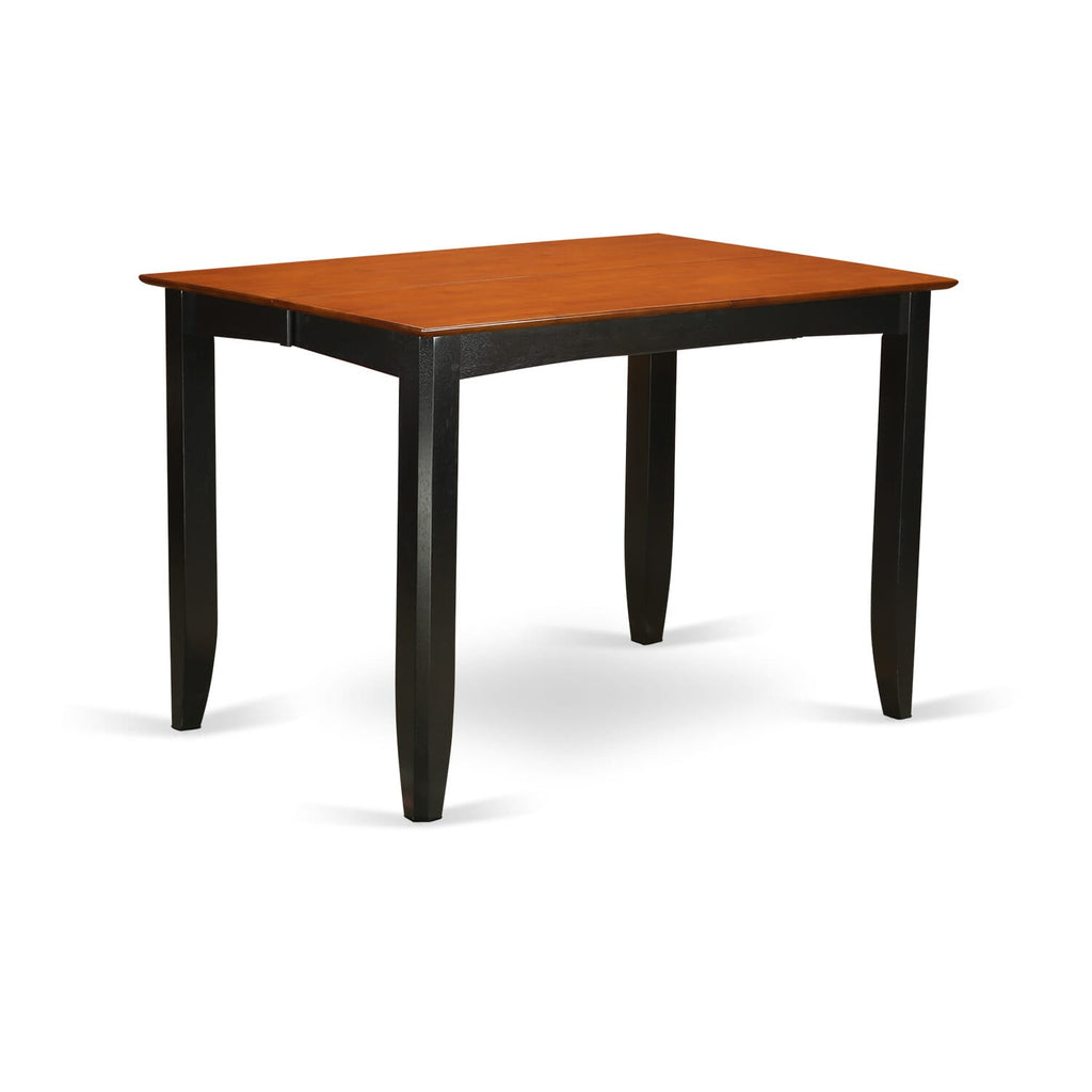 FAIR5-BPO-K 5-Piece Counter Dining Set with Square Table & 4 Chairs, 54-Inch, Espresso Finish