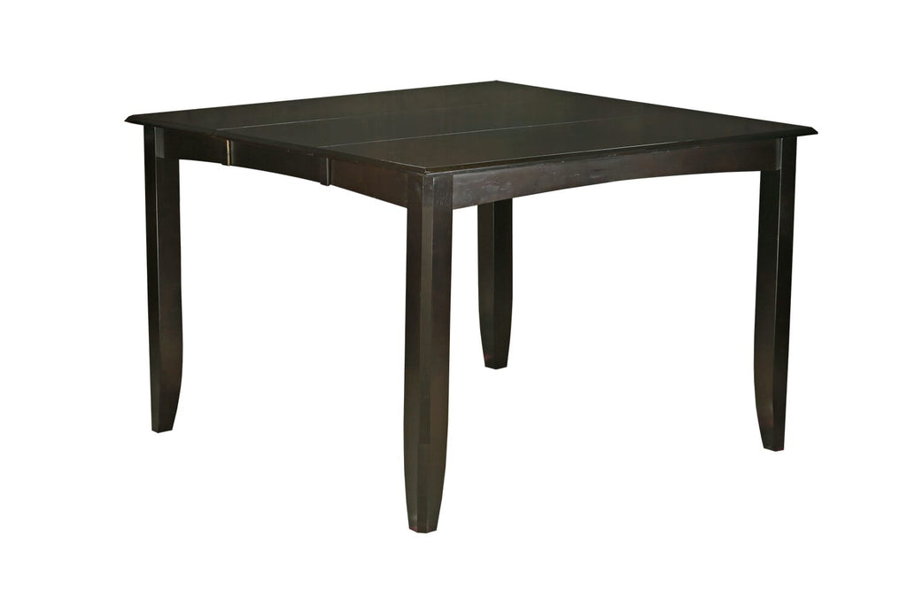 FAIR5-BPO-K 5-Piece Counter Dining Set with Square Table & 4 Chairs, 54-Inch, Espresso Finish