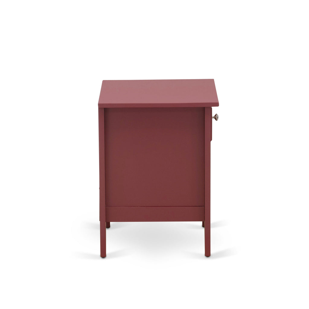 FN08Q-ZT9DE - Cozy Mist Beige Linen Bedroom Duo with Elegant Queen Bed and Handy Side Table, Durable Design