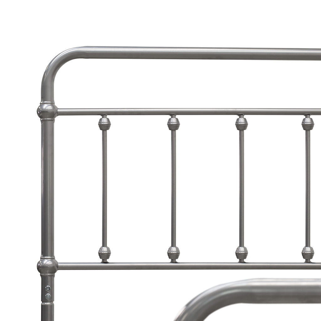 GDFBSCP 6-Legged Full-Sized Garland Bed Frame, Durable Metal Construction with Silver Finishing