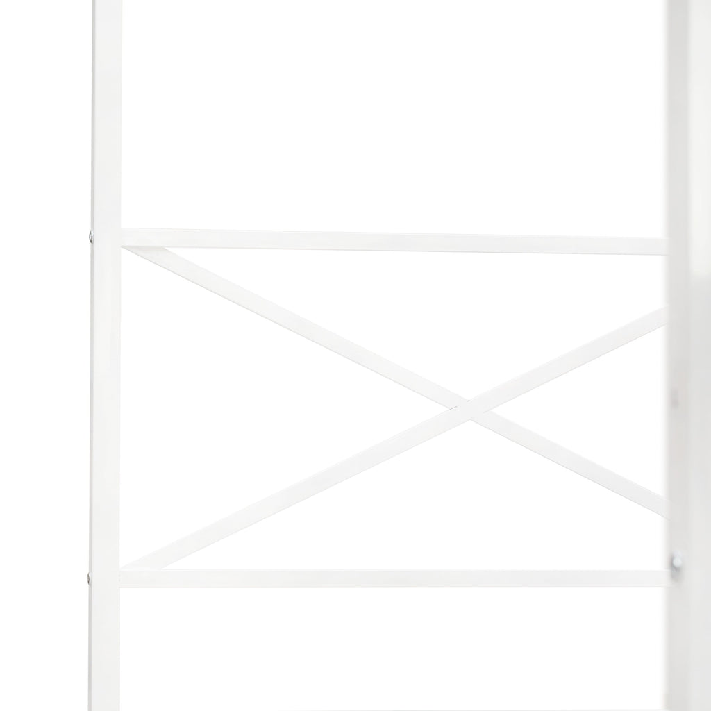 GEQCWJO Glendale Queen Canopy Metal Bed Frame with Contemporary Headboard and Footboard Design