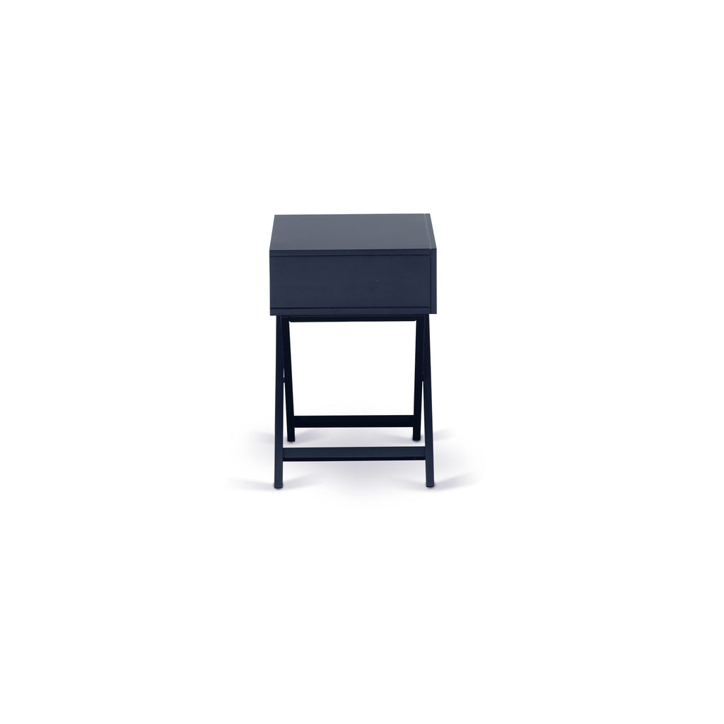 FN11K-61PTF Bedroom Set with Platform Bed & Night Stands in Denim Linen - Durable 3-Piece Construction