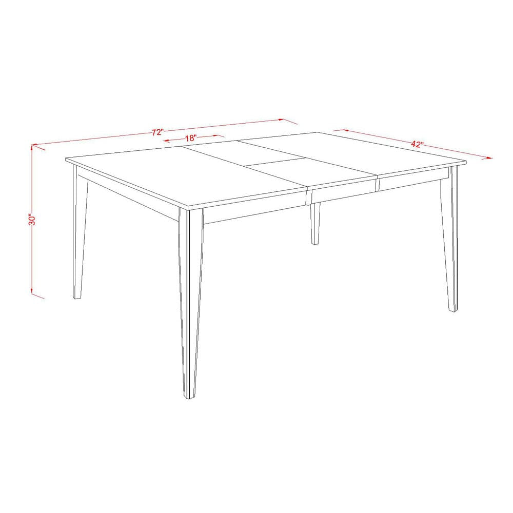 HEBA7-KAB-TE Elegant 7-Piece Dining Collection Featuring a Pedestal Rectangular Table and 6 Teal Upholstered Chairs