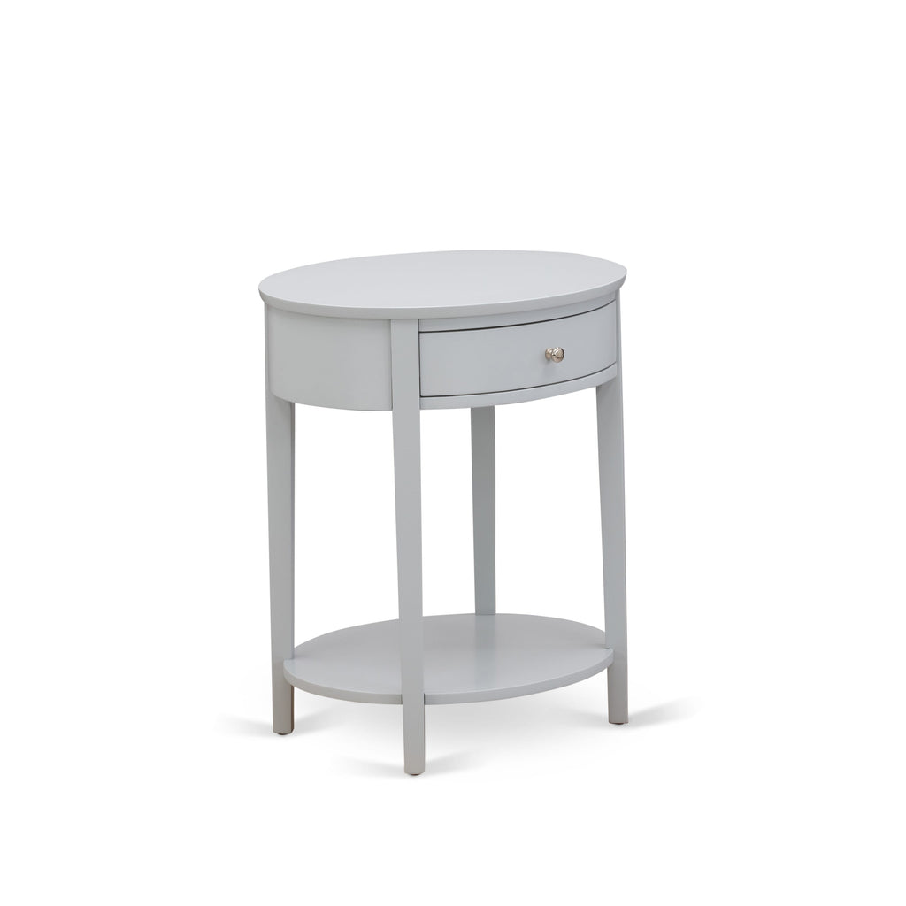 HI-14-16 Urban Style Gray Nightstand with Drawer, HI-14-ET Stability and Sturdiness Assured