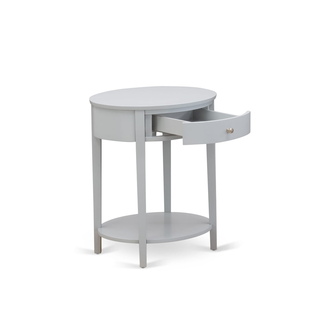 HI-14-16 Urban Style Gray Nightstand with Drawer, HI-14-ET Stability and Sturdiness Assured