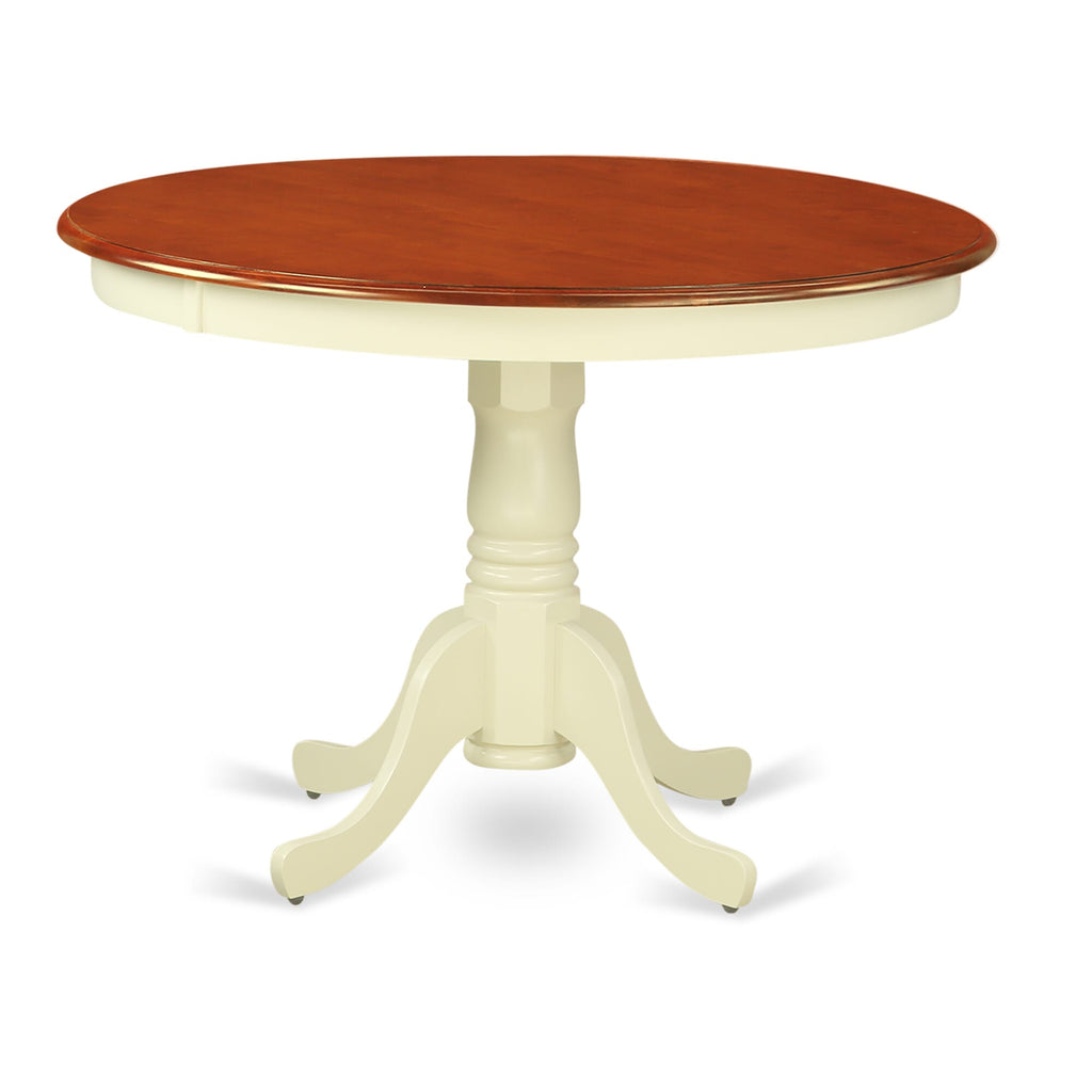 HLIP3-OTN-S Dining Ensemble 3-Piece Set with Round Table & Chairs in Cream Cherry Finish