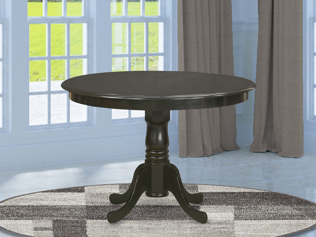 HLT-CQ1-AB Hartland Dining Table with Pedestal Support, 42x42 in Rich Cappuccino Finish