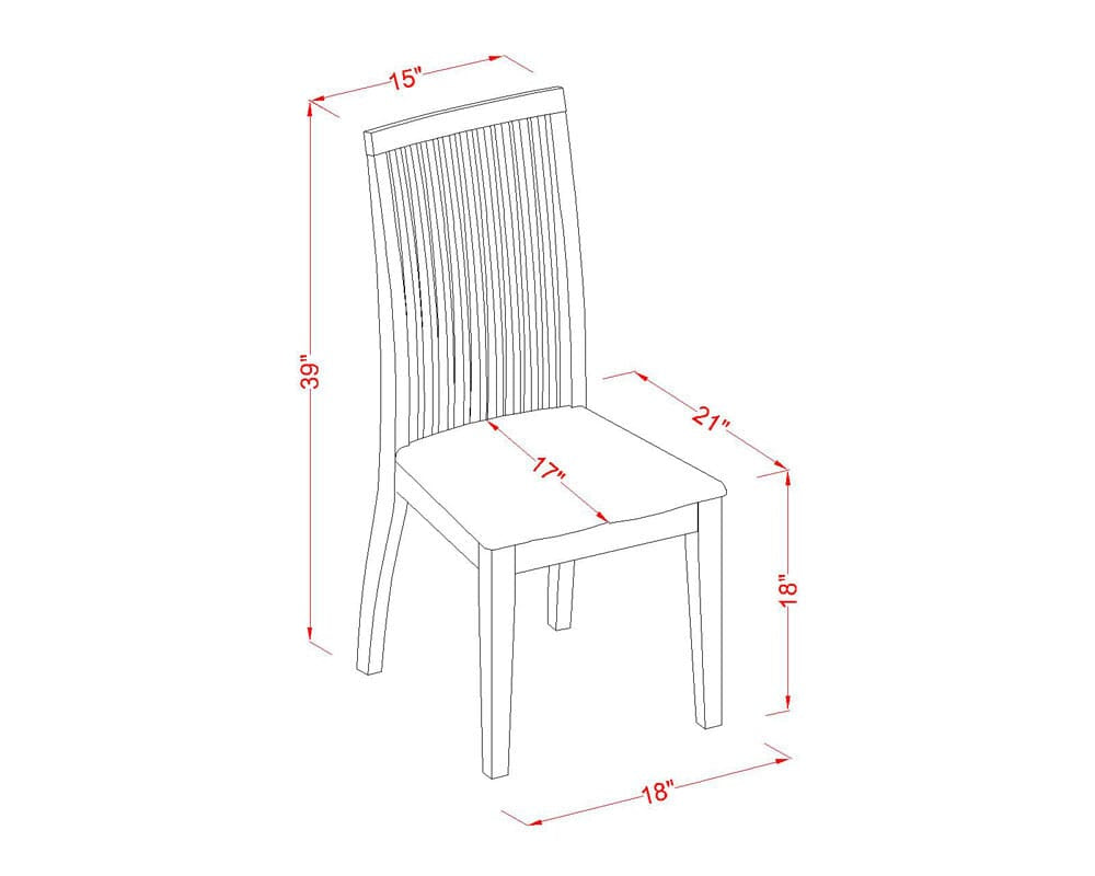 MZIP5-E1F-0 5-Piece Dining Set with Drop Leaf Table and 4 Stylish Chairs for Cozy Dining Spaces
