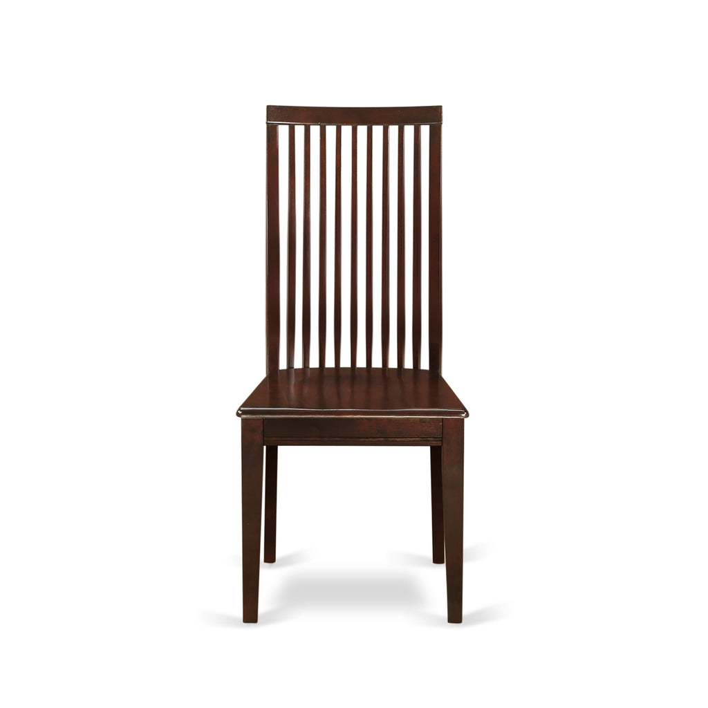 MZIP3-HE7-2 Elegant 3-Piece Dining Set with Rectangular Drop Leaf Table and Two Chairs, Mahogany, 36x54 Inches