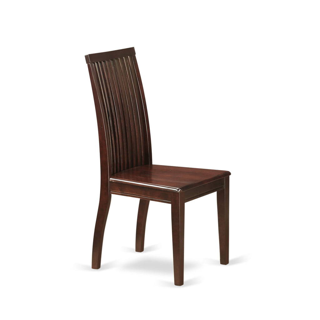 MZIP3-HE7-2 Elegant 3-Piece Dining Set with Rectangular Drop Leaf Table and Two Chairs, Mahogany, 36x54 Inches