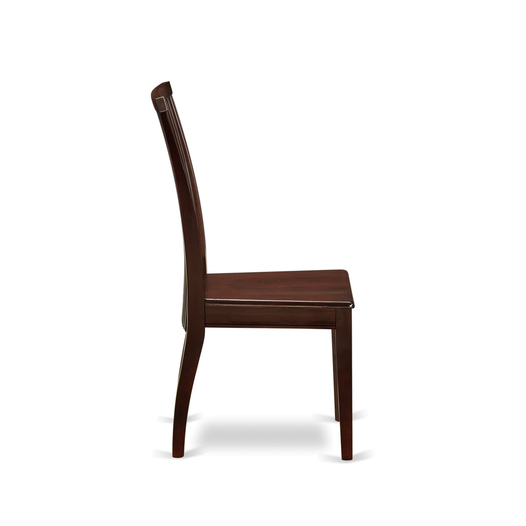 MZIP3-HE7-2 Elegant 3-Piece Dining Set with Rectangular Drop Leaf Table and Two Chairs, Mahogany, 36x54 Inches