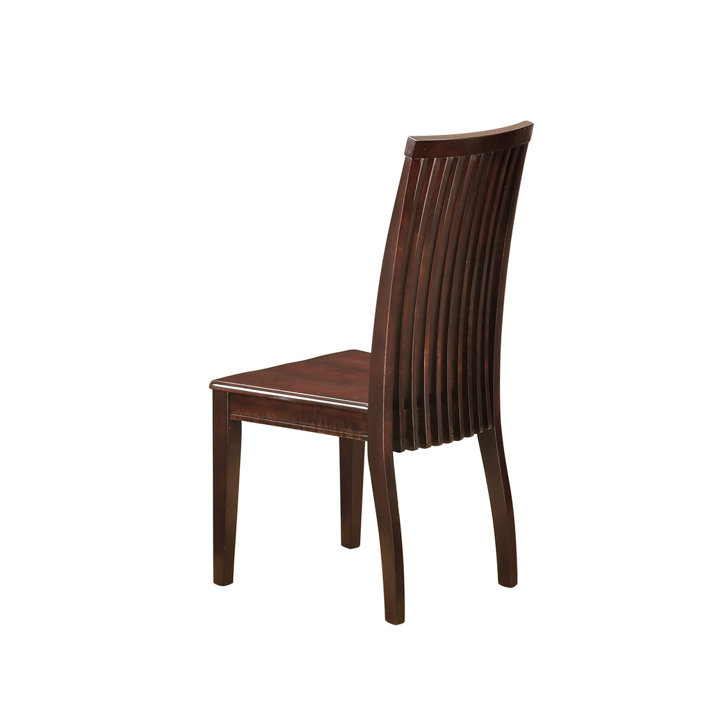 MZIP3-HE7-2 Elegant 3-Piece Dining Set with Rectangular Drop Leaf Table and Two Chairs, Mahogany, 36x54 Inches