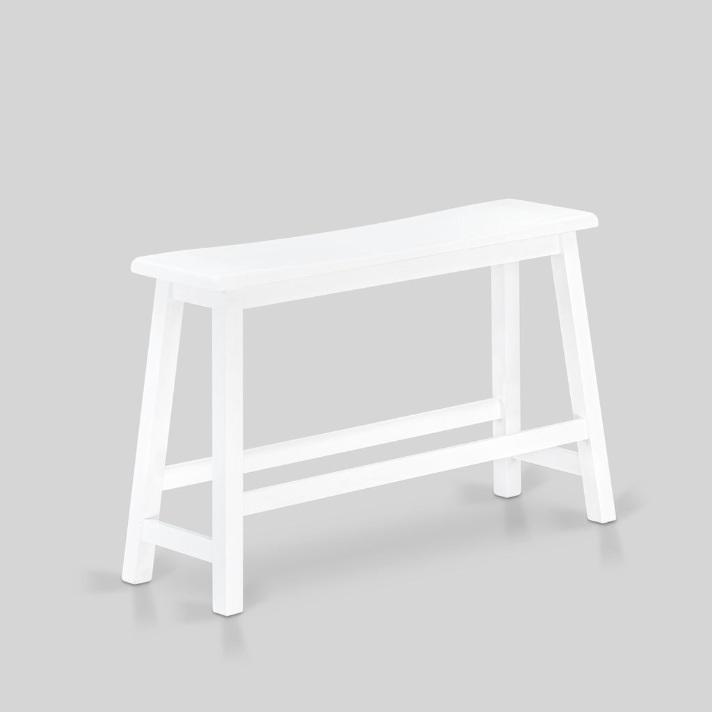 KATY4-CNP-B Contemporary 4-Piece Dining Ensemble with Rectangular Table, Bench & 2 Stools, Chic Finish