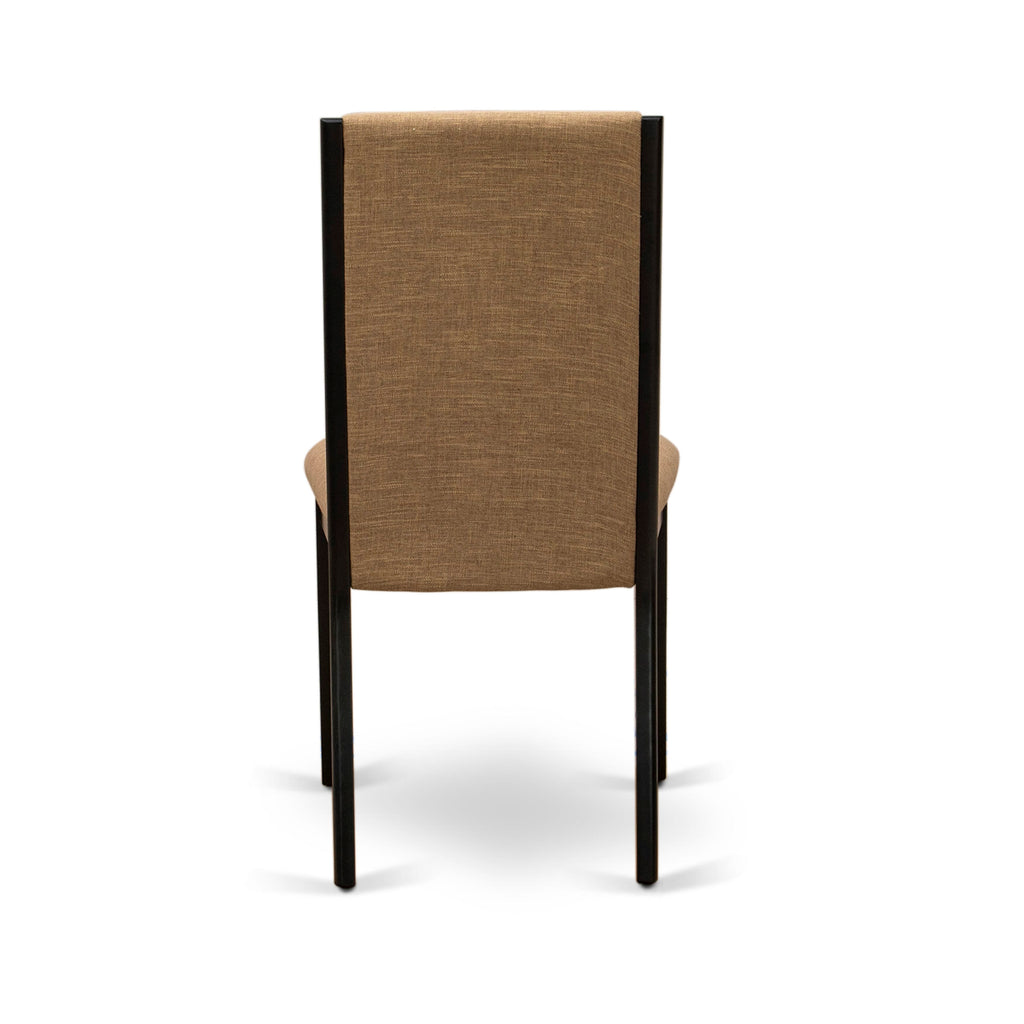 X697LM6K2-E Dynamic 7-Piece Dining Ensemble Featuring Rectangular Wooden Table and Sable Upholstered Chairs, 40x72
