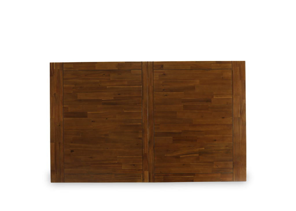LALA9-OQ-T2 9-Piece Walnut Dining Set with Rectangular Leaf Table and 8 Upholstered Sable Dining Chairs