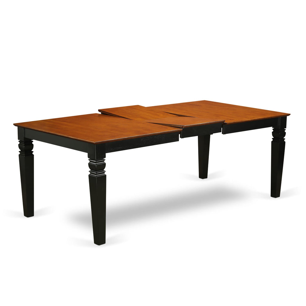 LGLG9-0BE 9-Piece Black & Cherry Dining Set with Expandable Table & 8 Chairs