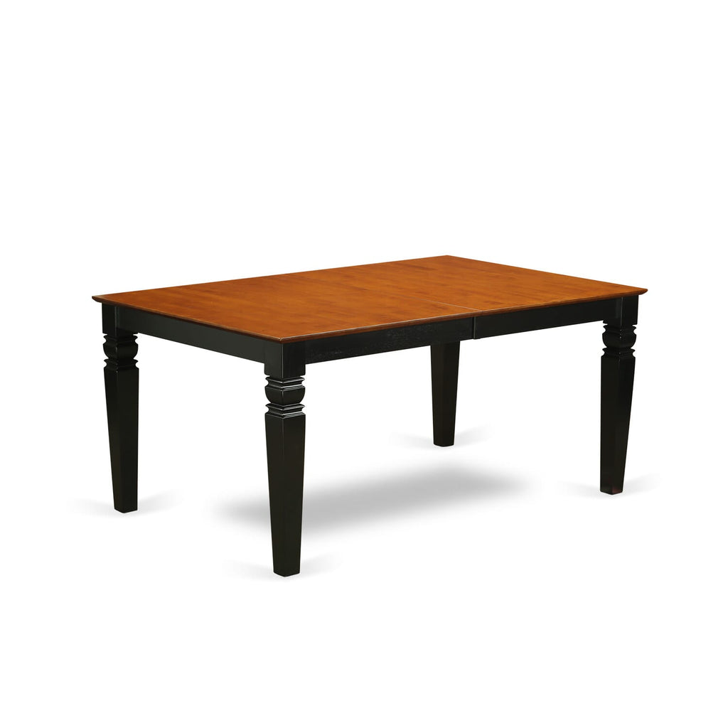 LGNI7-KEO-J Deluxe 7-Piece Dining Ensemble with Rectangle Table, Extended Leaf & Six Elegant Chairs