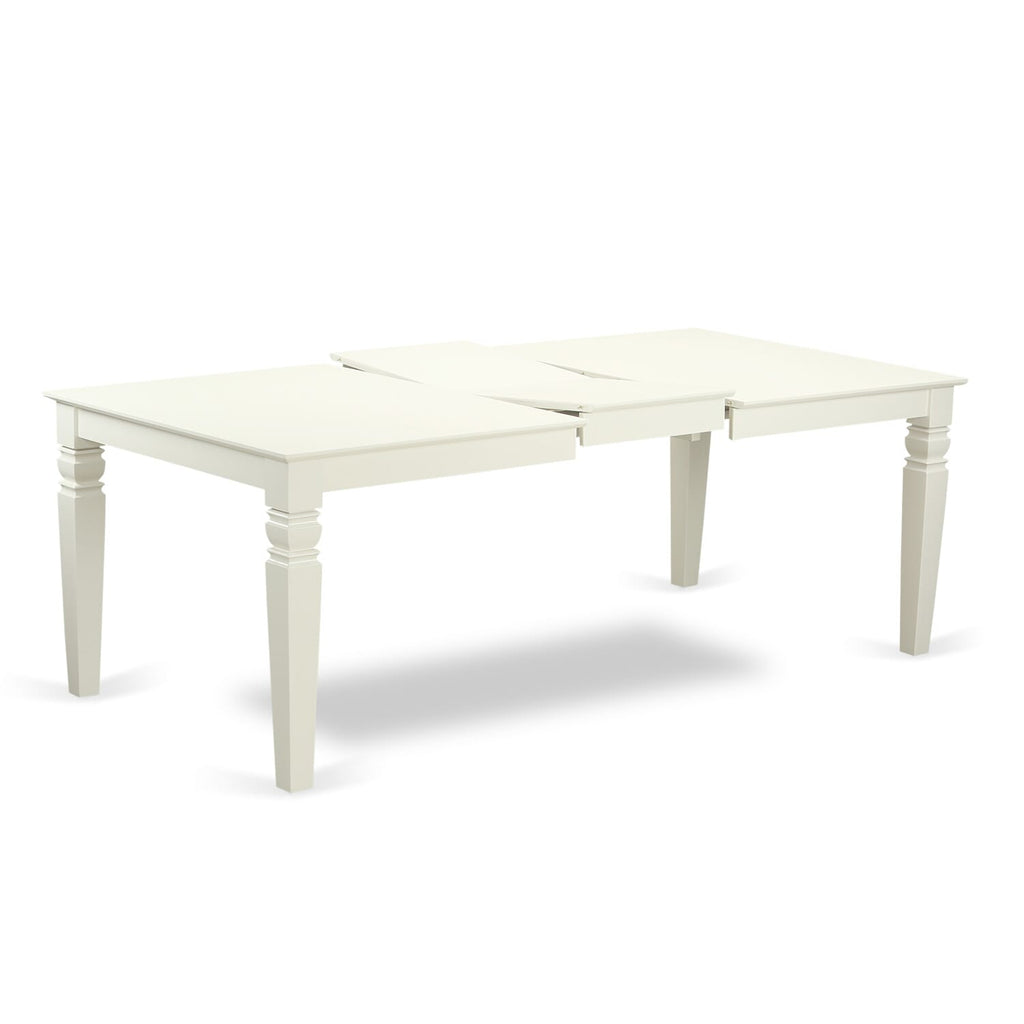 LGGR7-D7U-O 7 Piece Dining Ensemble with Expandable Table and 6 Sturdy Seat Chairs, 42x84 Linen Finish