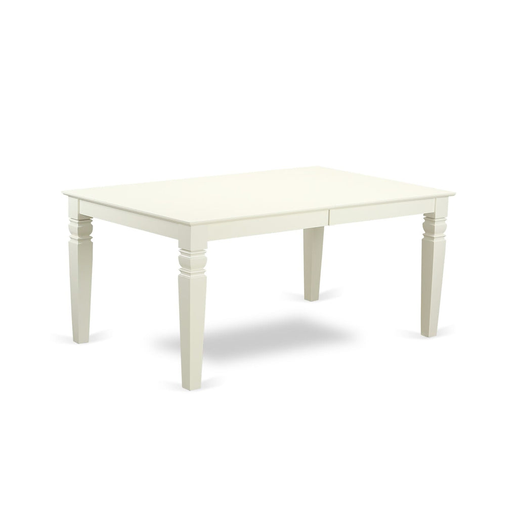LGGR7-D7U-O 7 Piece Dining Ensemble with Expandable Table and 6 Sturdy Seat Chairs, 42x84 Linen Finish