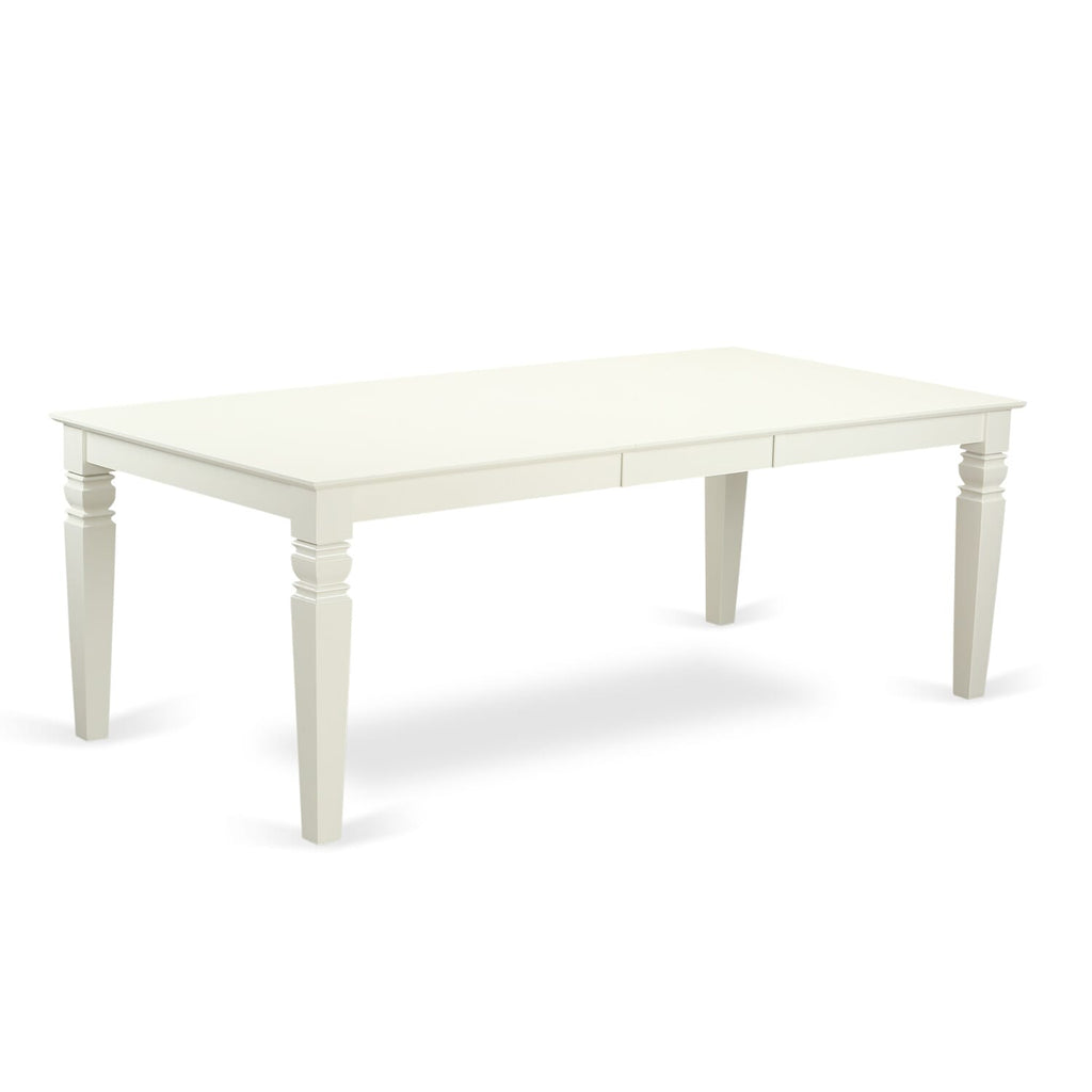 LGGR7-D7U-O 7 Piece Dining Ensemble with Expandable Table and 6 Sturdy Seat Chairs, 42x84 Linen Finish