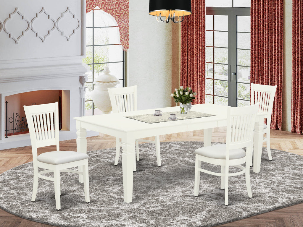 Elegant LGVA5-WII-0 Dining Set with Expansive Table & Comfy Chairs, Perfect for Extended Gatherings